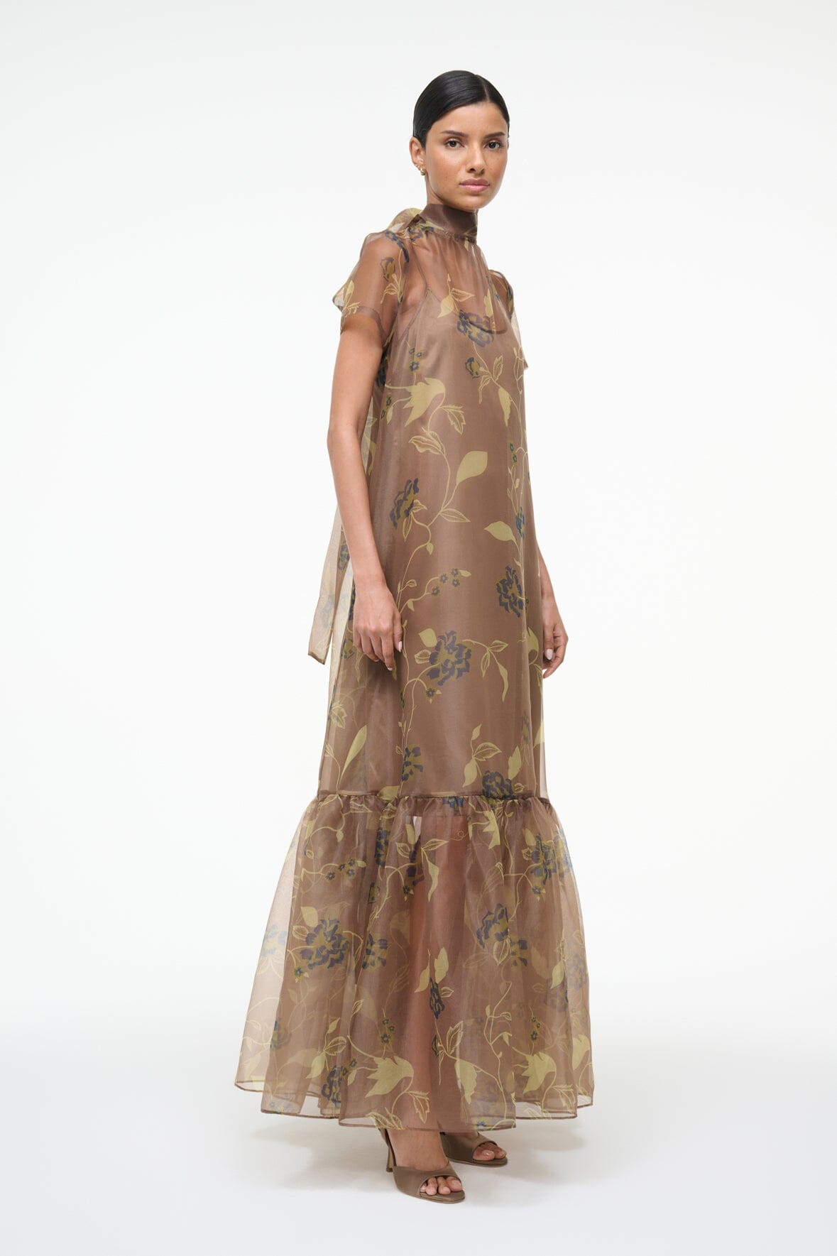 staud calluna dress Blue by Staud long length STAUD, Calluna Dress in First