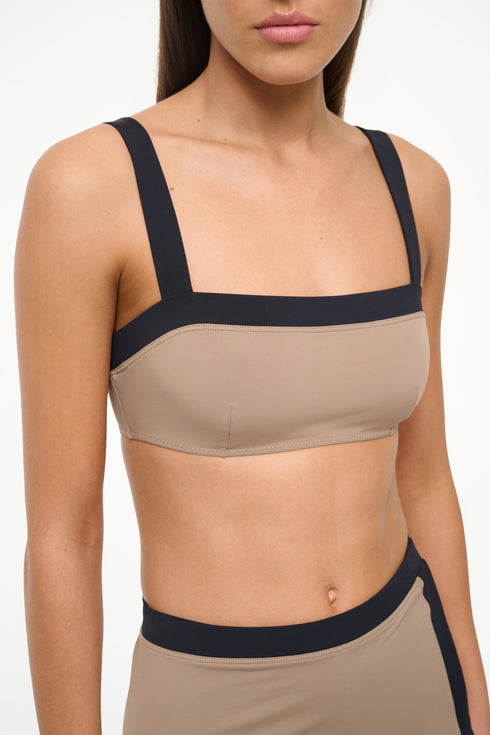 Go to LIV BIKINI TOP TAUPE BLACK view 2