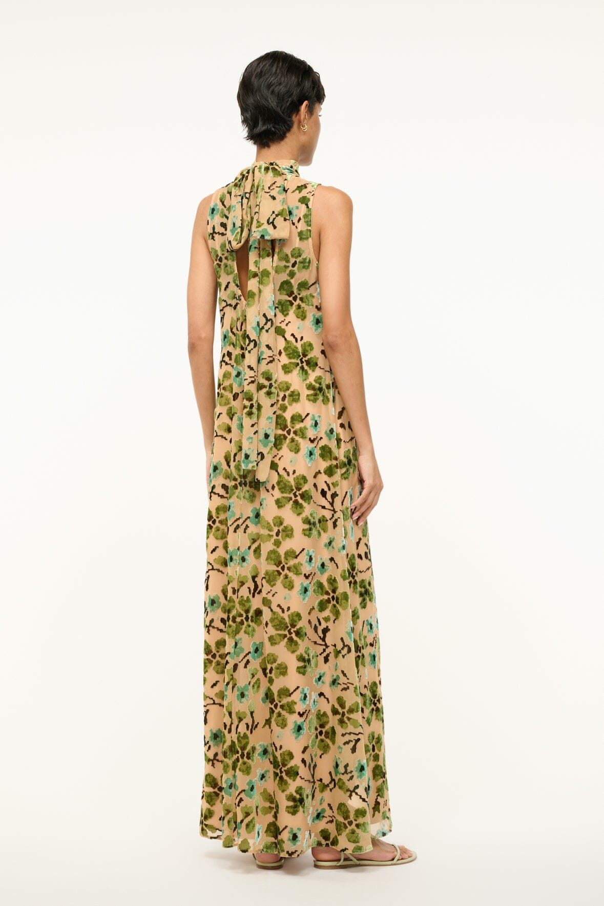 Image ALBEE DRESS | MOSS FLORAL TAPESTRY 5 of 6 and Clicking this image will trigger a zoom pop-up