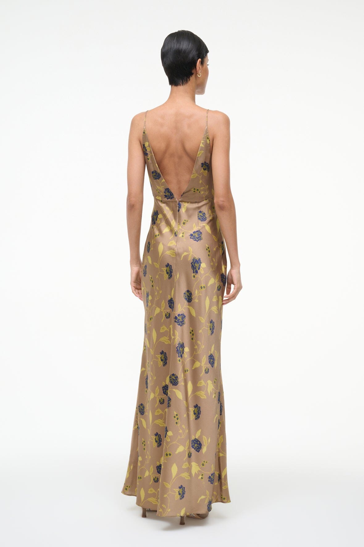 staud hank silk dress STAUD HANK SILK DRESS BOTANICAL SHADOWS by Staud