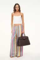 Image BONFIRE LINEN PANT | MARKET STRIPE 3 of 7