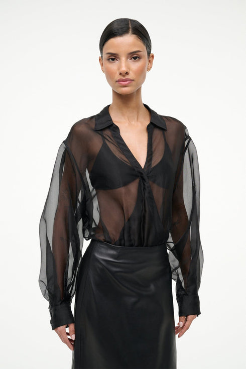 Go to EVE SILK BODYSUIT BLACK view 1