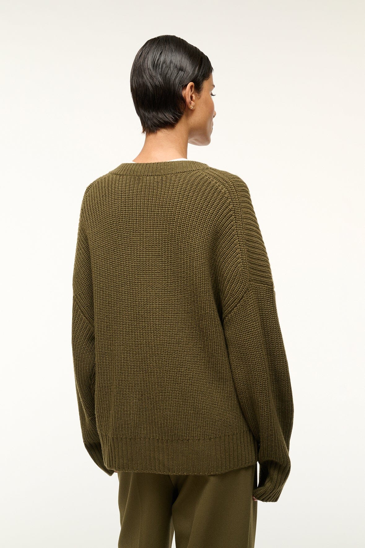 Image MATILDA CARDIGAN | SERGEANT GREEN 5 of 6 and Clicking this image will trigger a zoom pop-up