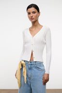 EZRA CARDIGAN | IVORY IVORY / XS