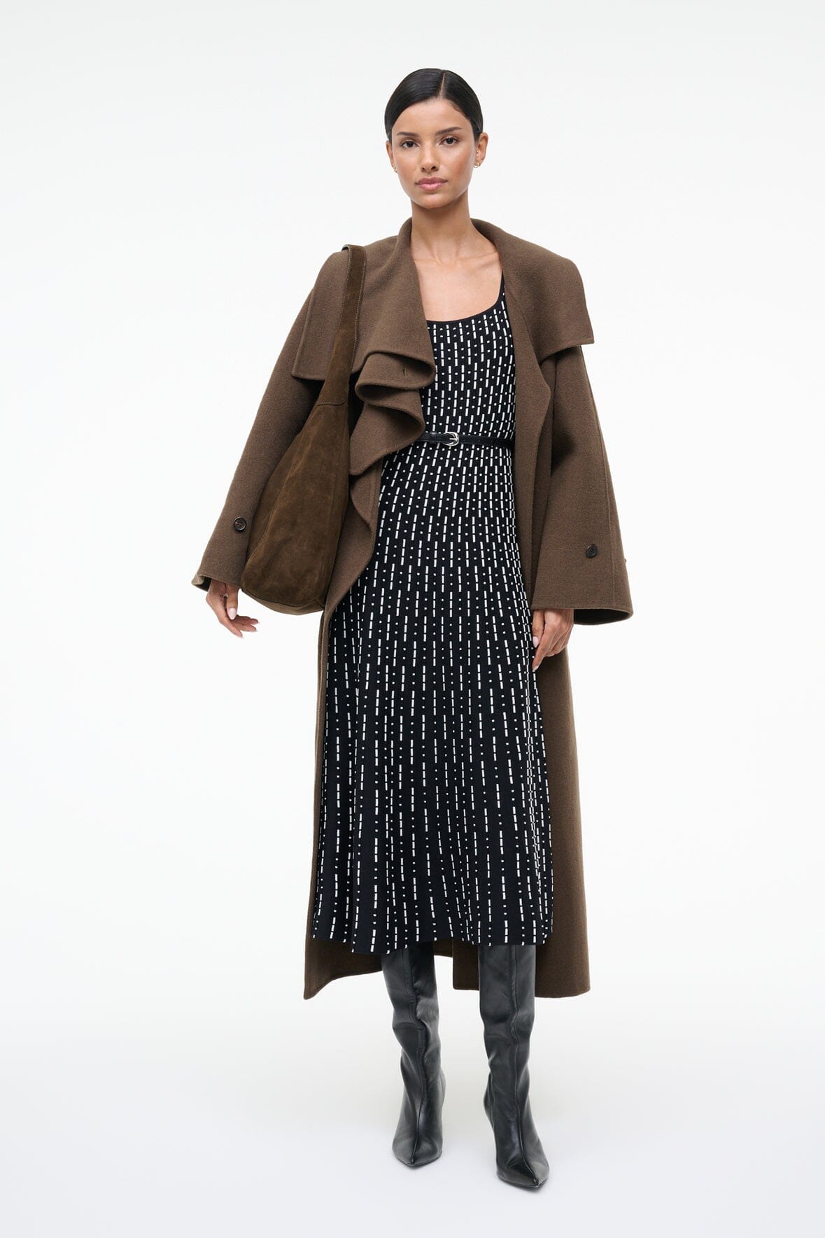 STAUD Women's Ellison Dress - Black - Size S