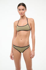 KOKO BIKINI TOP | THYME BLACK