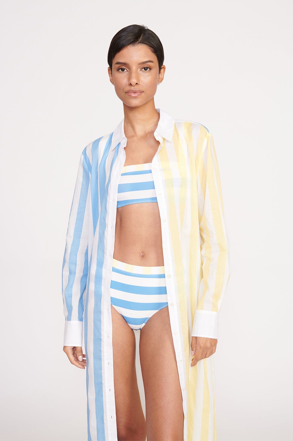 Image VITA DRESS | BUTTERCUP SEASHORE STRIPE 2 of 5 and Clicking this image will trigger a zoom pop-up