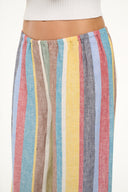 Image BONFIRE LINEN PANT | MARKET STRIPE 6 of 7