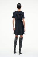Image IRIS SILK DRESS | BLACK 4 of 5