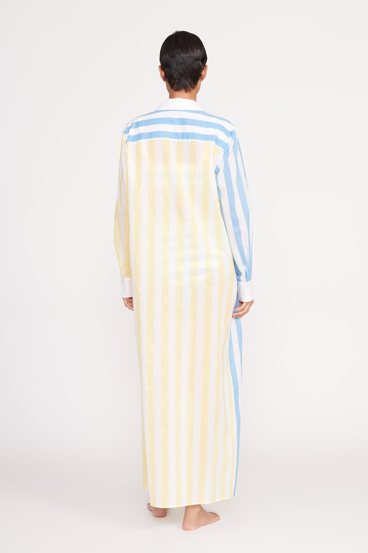 Image VITA DRESS | BUTTERCUP SEASHORE STRIPE 4 of 5 and Clicking this image will trigger a zoom pop-up