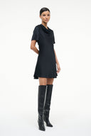 Image IRIS SILK DRESS | BLACK 3 of 5