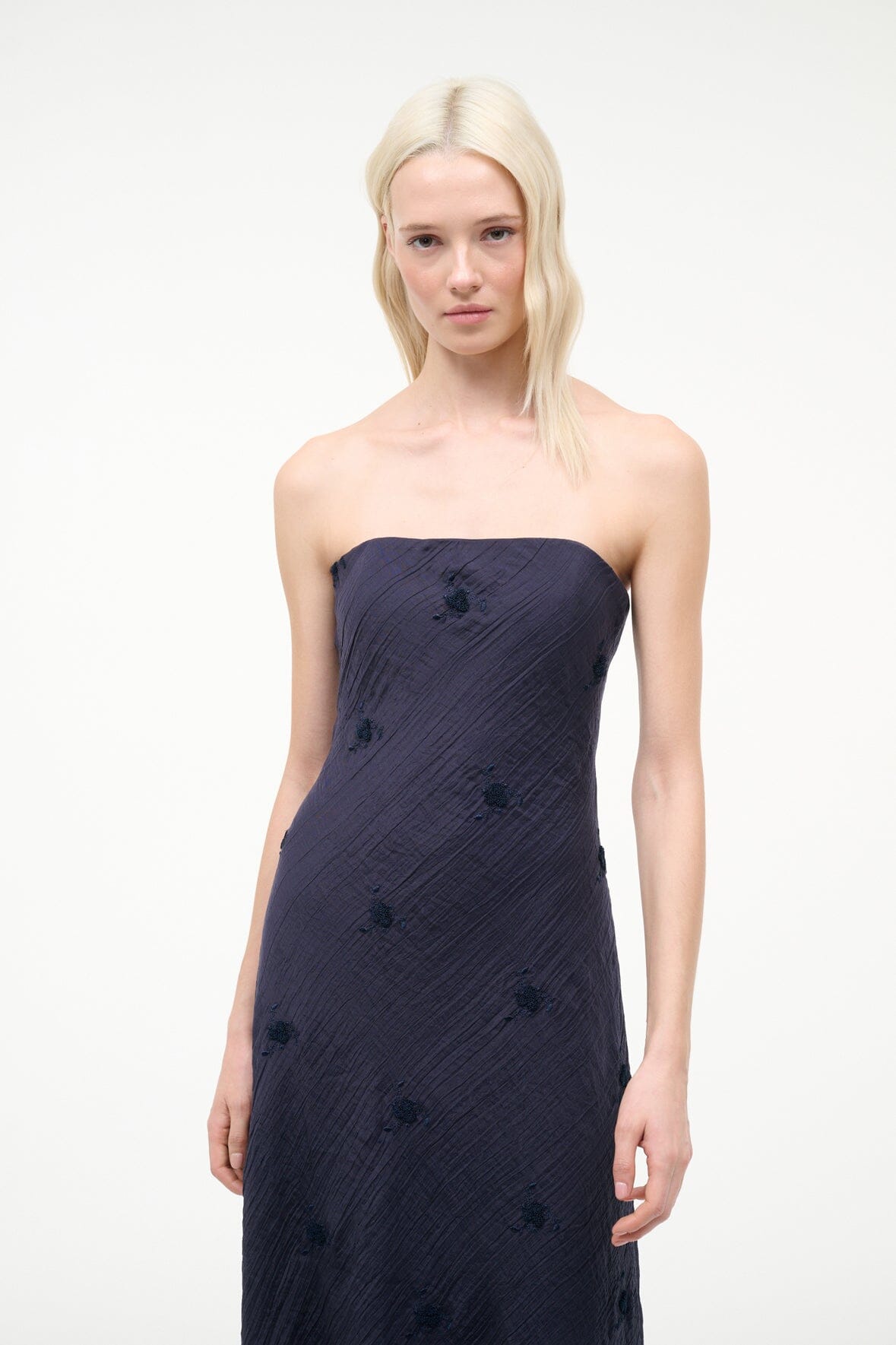 STAUD, Cassie Dress in Navy, Size 12