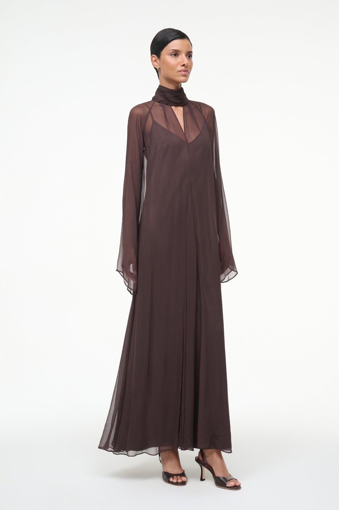 Image ESTHER MAXI DRESS | EARTH 8 of 10 and Clicking this image will trigger a zoom pop-up