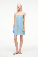 LAURA LINEN MINI DRESS | SEAPORT STRIPE
