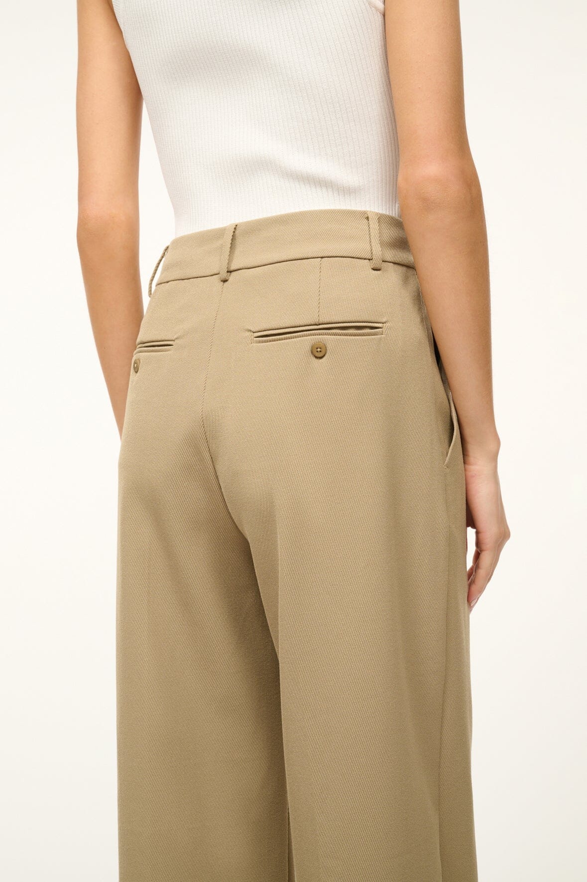 Image PRINCE TWILL PANT | BIRCH 4 of 6 and Clicking this image will trigger a zoom pop-up