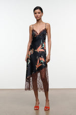 LARA SILK DRESS | TAPESTRY NOIR