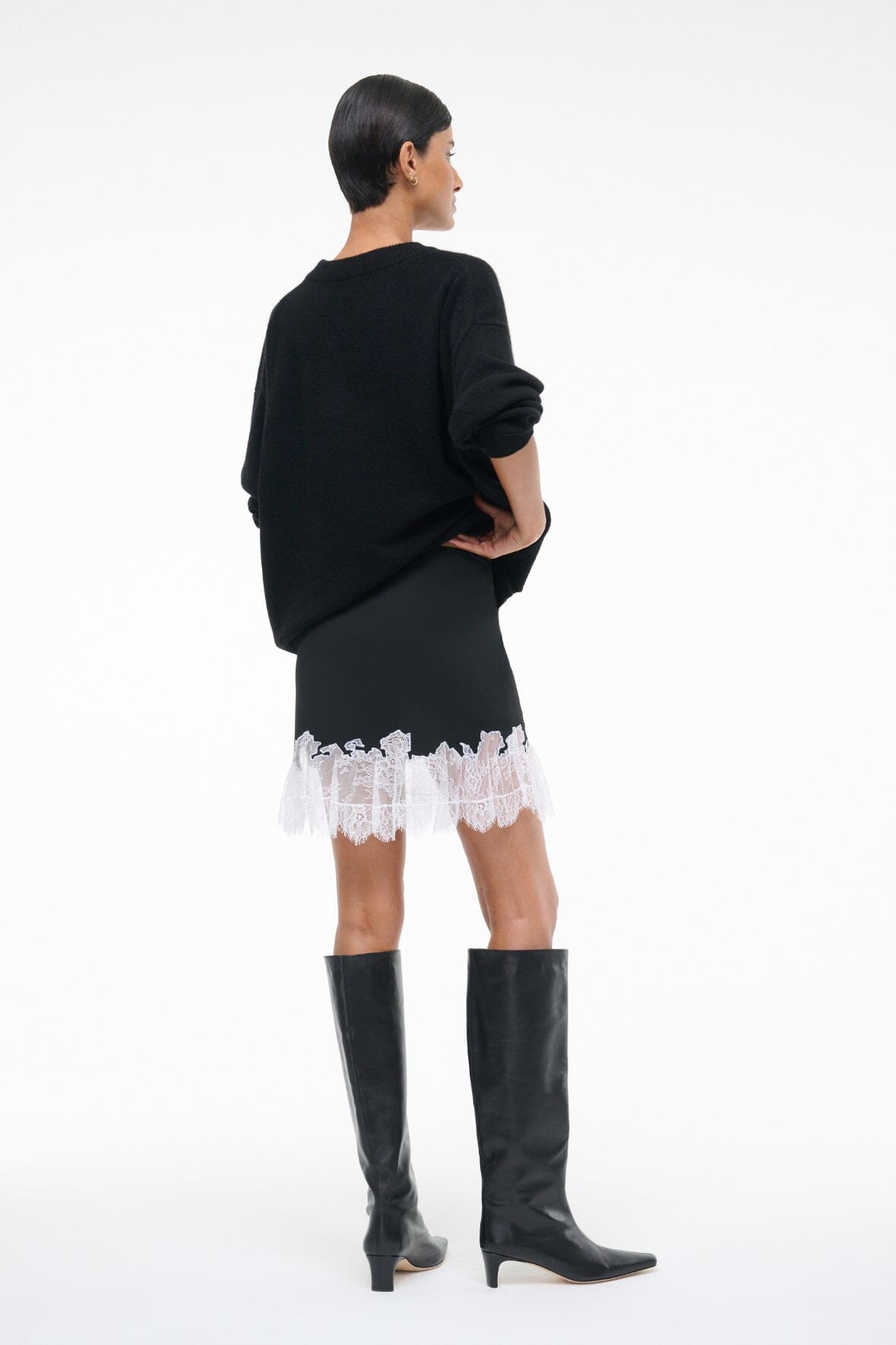 Image NADIA MINI SKIRT | BLACK 5 of 7 and Clicking this image will trigger a zoom pop-up