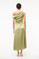 Image PHARE SILK DRESS | MOSS 3 of 7