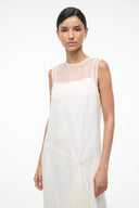 staud viola silk midi dress STAUD, Viola Dress in Earth, Size Medium