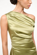 Image PHARE SILK DRESS | MOSS 5 of 7