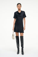 Image IRIS SILK DRESS | BLACK 1 of 5