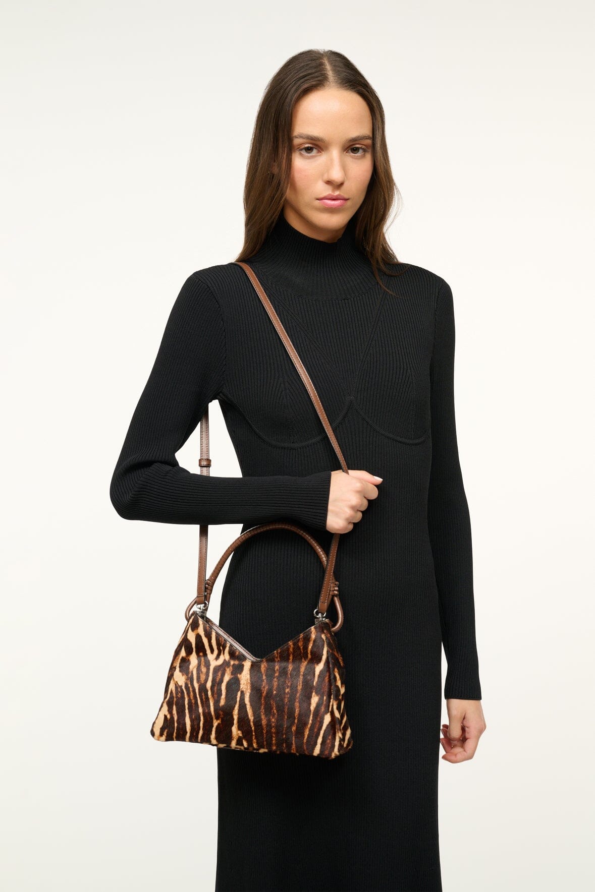 Image VALERIE SHOULDER BAG | LADY LEOPARD CACAO 2 of 6 and Clicking this image will trigger a zoom pop-up