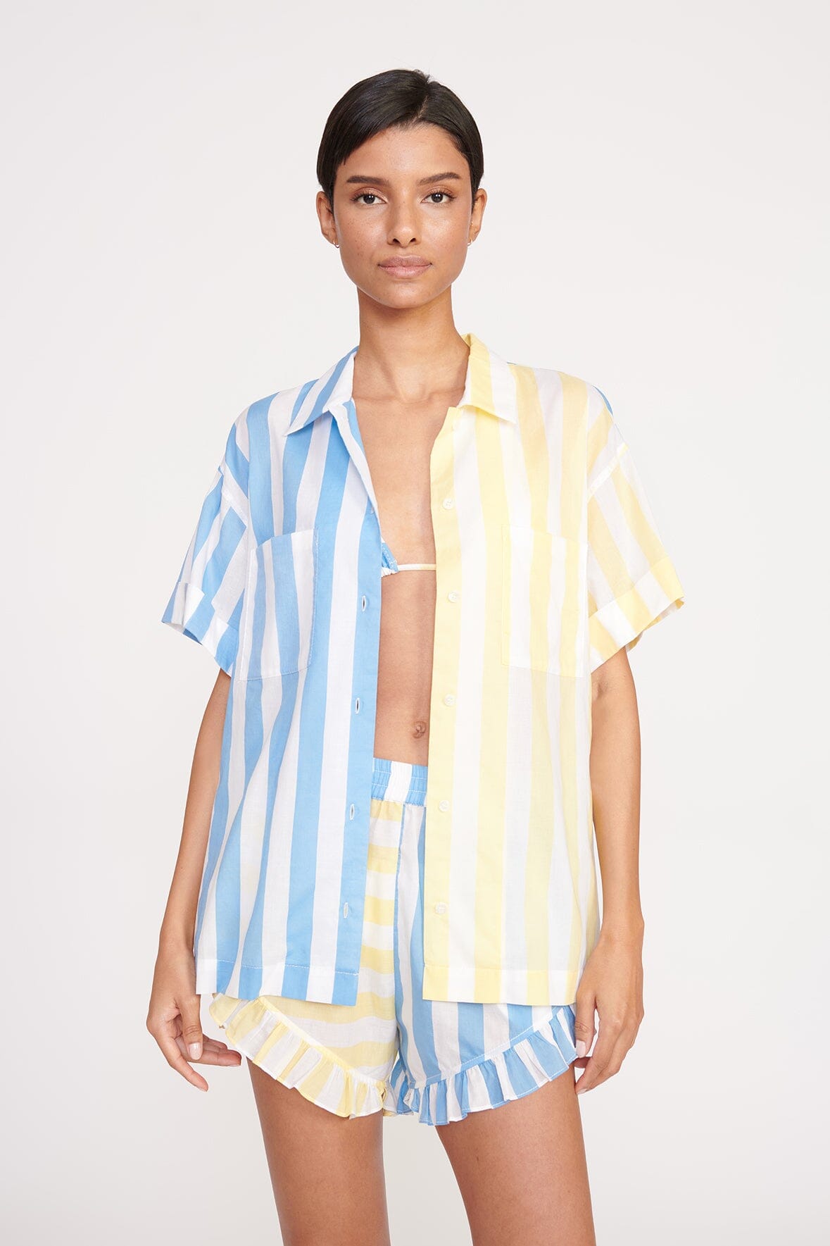 CHANNING TOP | BUTTERCUP SEASHORE STRIPE - Slide 1 of 5