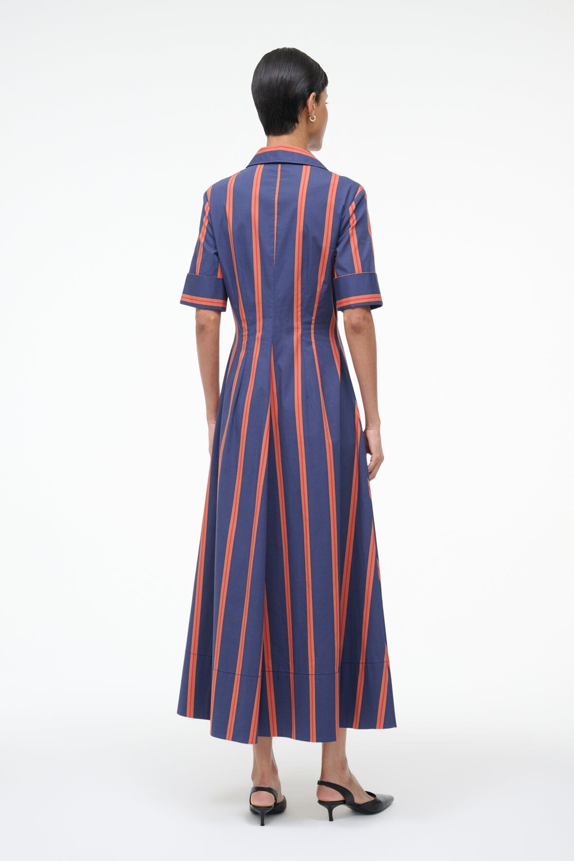 STAUD JOAN DRESS RAILROAD STRIPE STAUD JOAN DRESS RAILROAD STRIPE