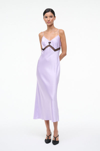 purple staud dress Staud Tullio Gown In Violet by Staud