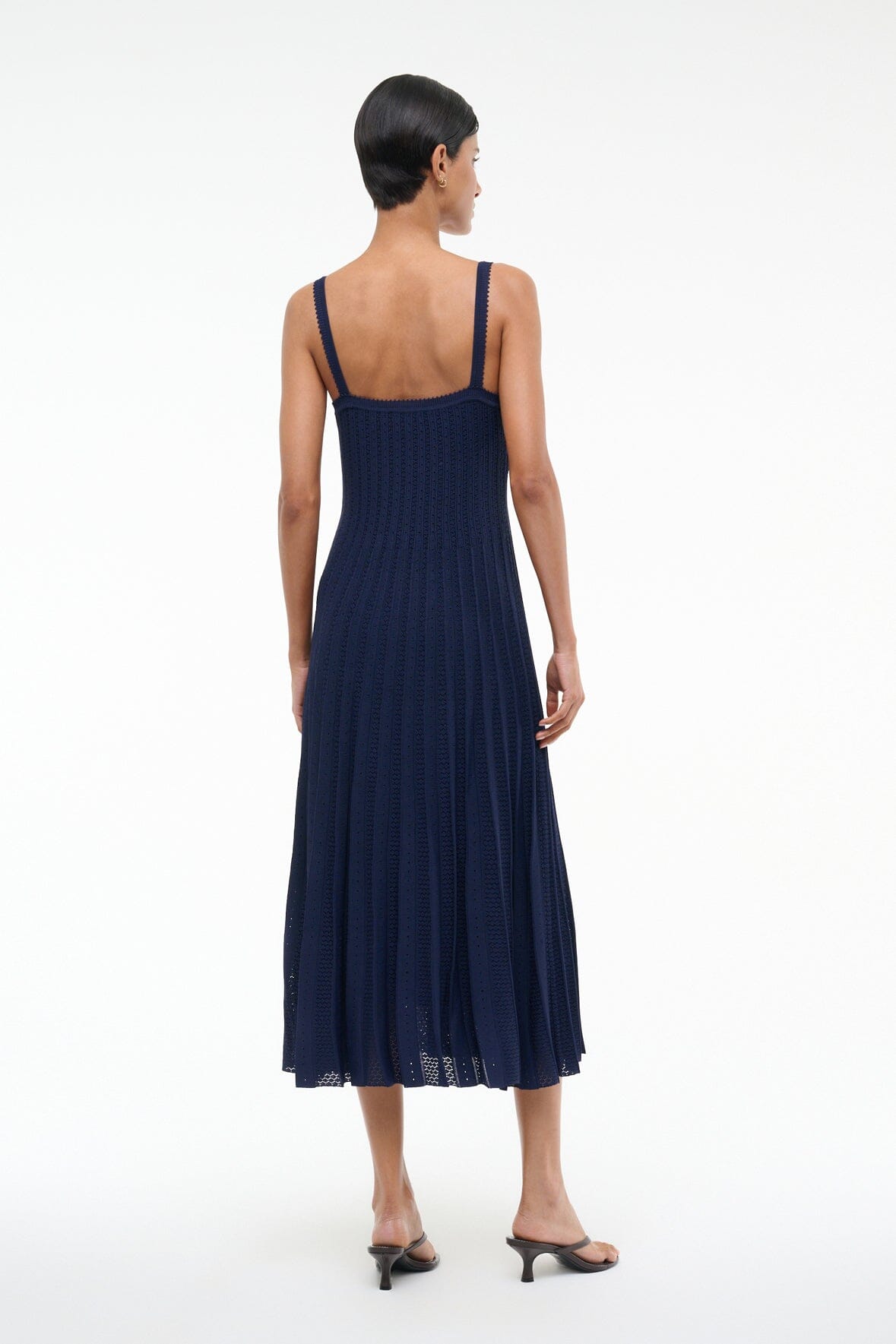 Image ELLEN DRESS | NAVY 3 of 5 and Clicking this image will trigger a zoom pop-up