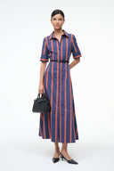 Image JOAN DRESS | RAILROAD STRIPE 1 of 6