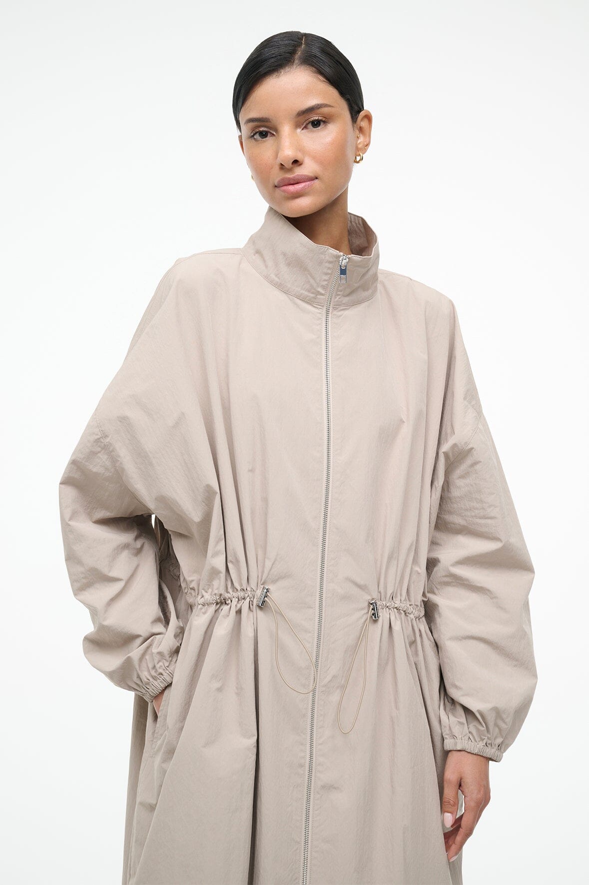 Image QUINN COAT | FAWN 8 of 9 and Clicking this image will trigger a zoom pop-up