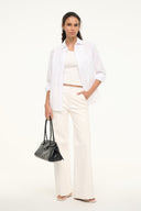 Image ALINE LEATHER PANTS | IVORY 1 of 7