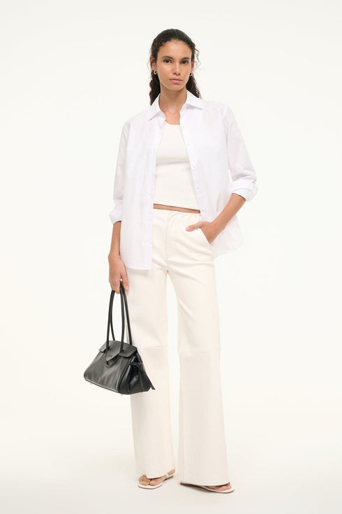 Go to ALINE LEATHER PANTS IVORY view 1