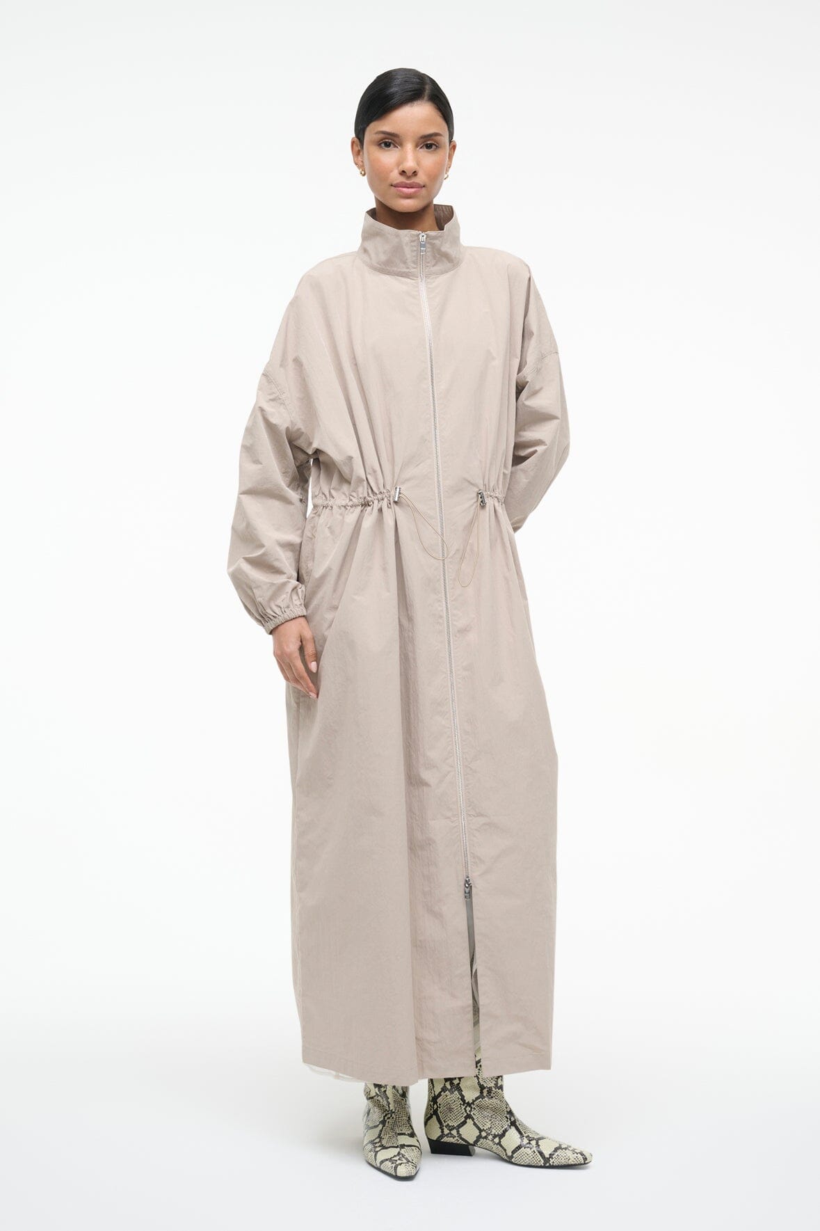 Image QUINN COAT | FAWN 4 of 9 and Clicking this image will trigger a zoom pop-up