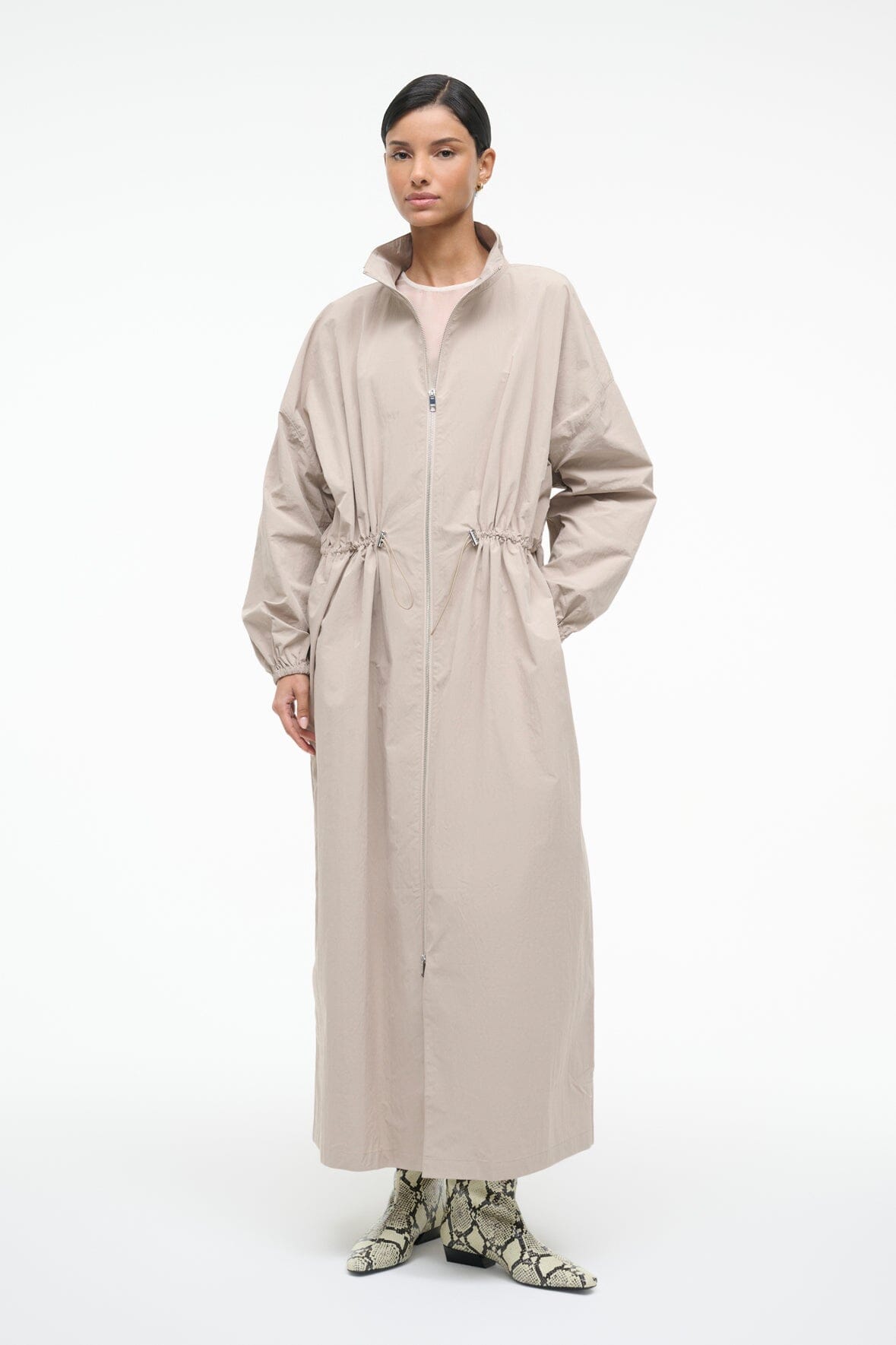 Image QUINN COAT | FAWN 5 of 9 and Clicking this image will trigger a zoom pop-up