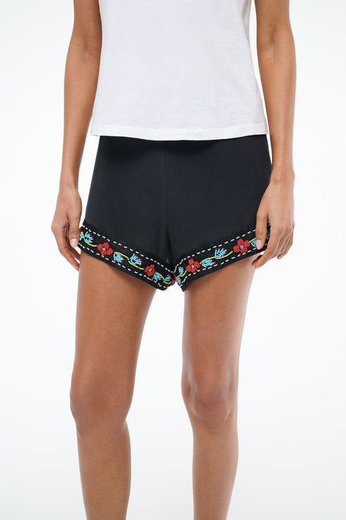 Go to VON SILK SHORT BLACK view 2