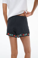 Image VON SILK SHORT | BLACK 4 of 6