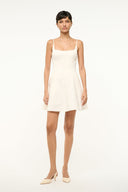 Image JOY MINI DRESS | IVORY 1 of 6