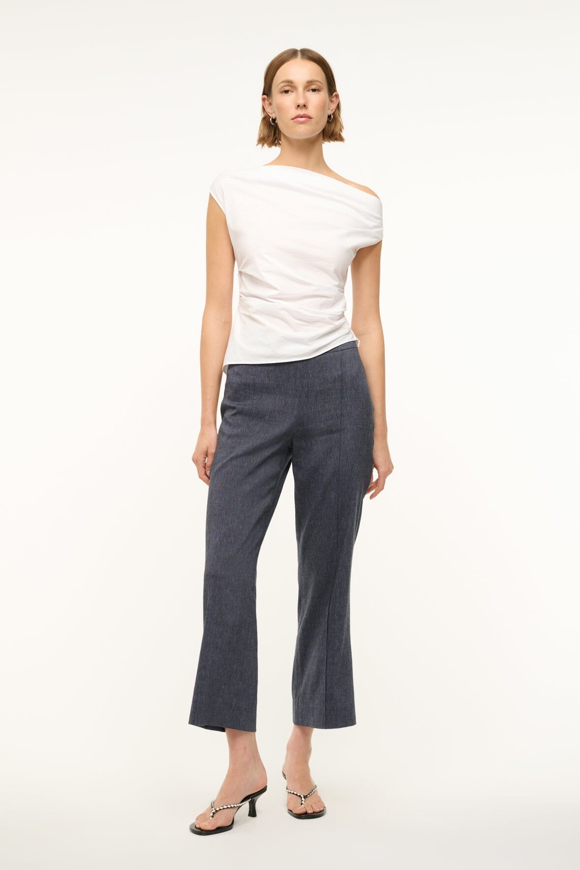 Image KNACK LINEN PANT | CHAMBRAY 2 of 6 and Clicking this image will trigger a zoom pop-up