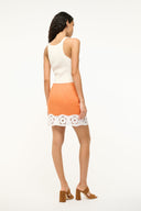 Image MARGAUX LINEN SKIRT | APRICOT WHITE 4 of 6