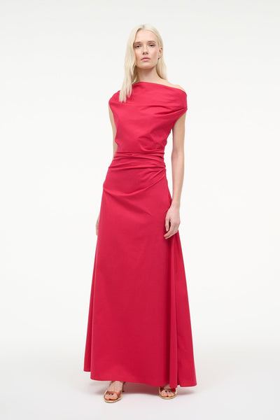 maxi phare dress red rose STAUD, Maxi Phare Dress in Cherry, Size 14