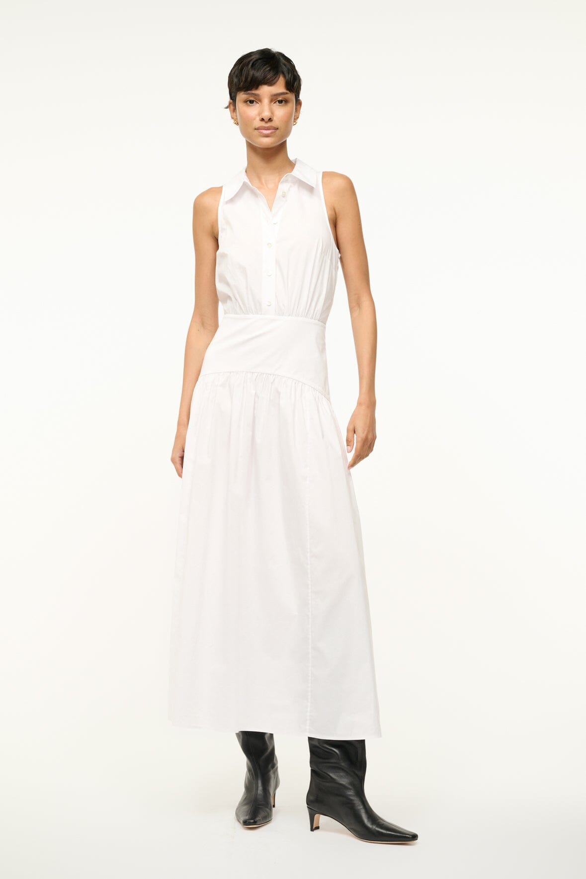 Image ROMY DRESS | WHITE 2 of 5 and Clicking this image will trigger a zoom pop-up