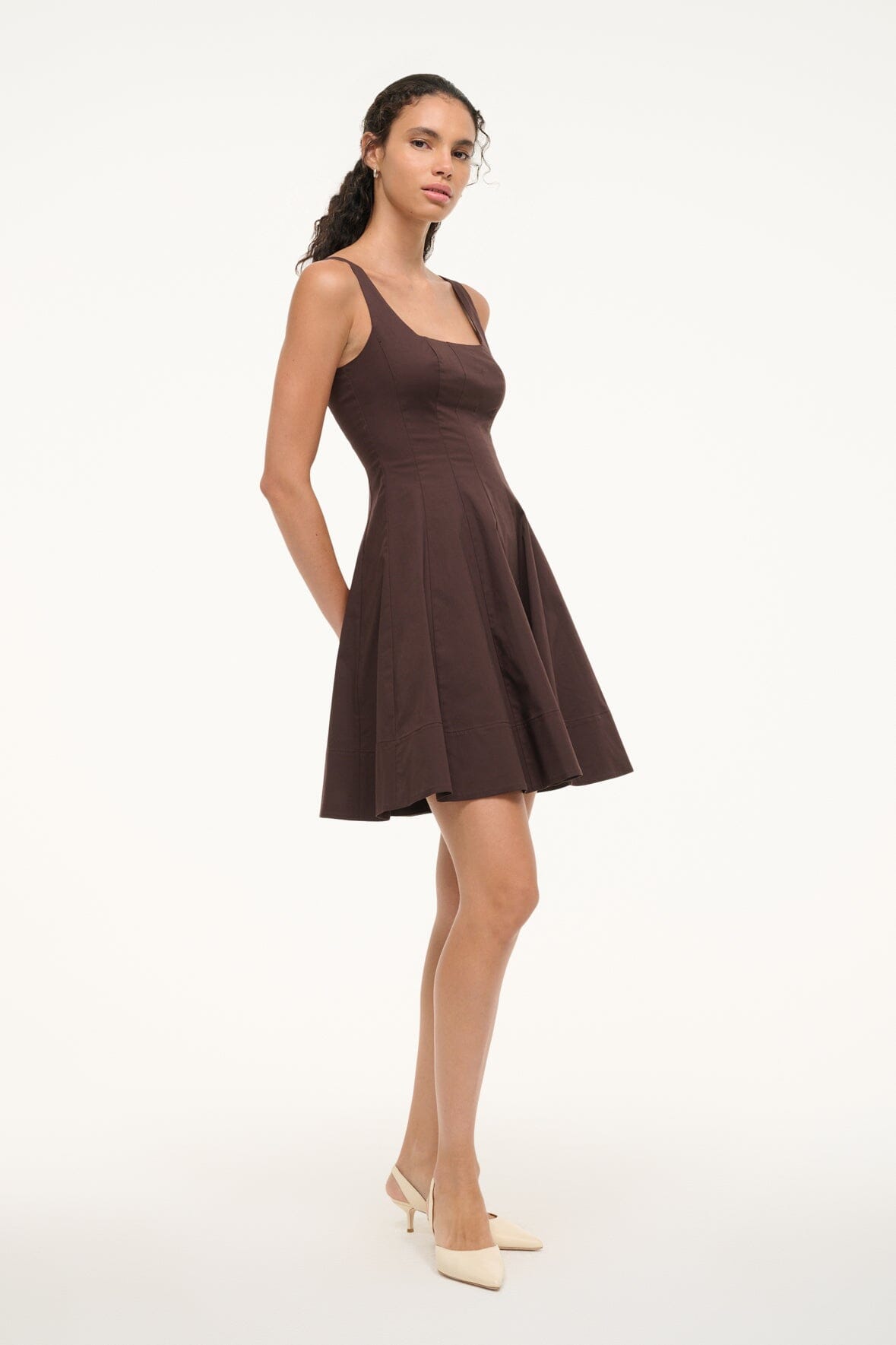 Image MINI WELLS DRESS | EARTH 2 of 6 and Clicking this image will trigger a zoom pop-up