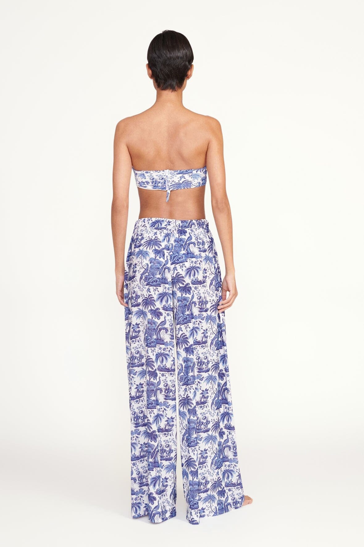 Image MARZA PANT | BLUE TOILE 3 of 5 and Clicking this image will trigger a zoom pop-up