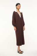 Image ALTEA DRESS | DARK CHOCOLATE IVORY 2 of 5