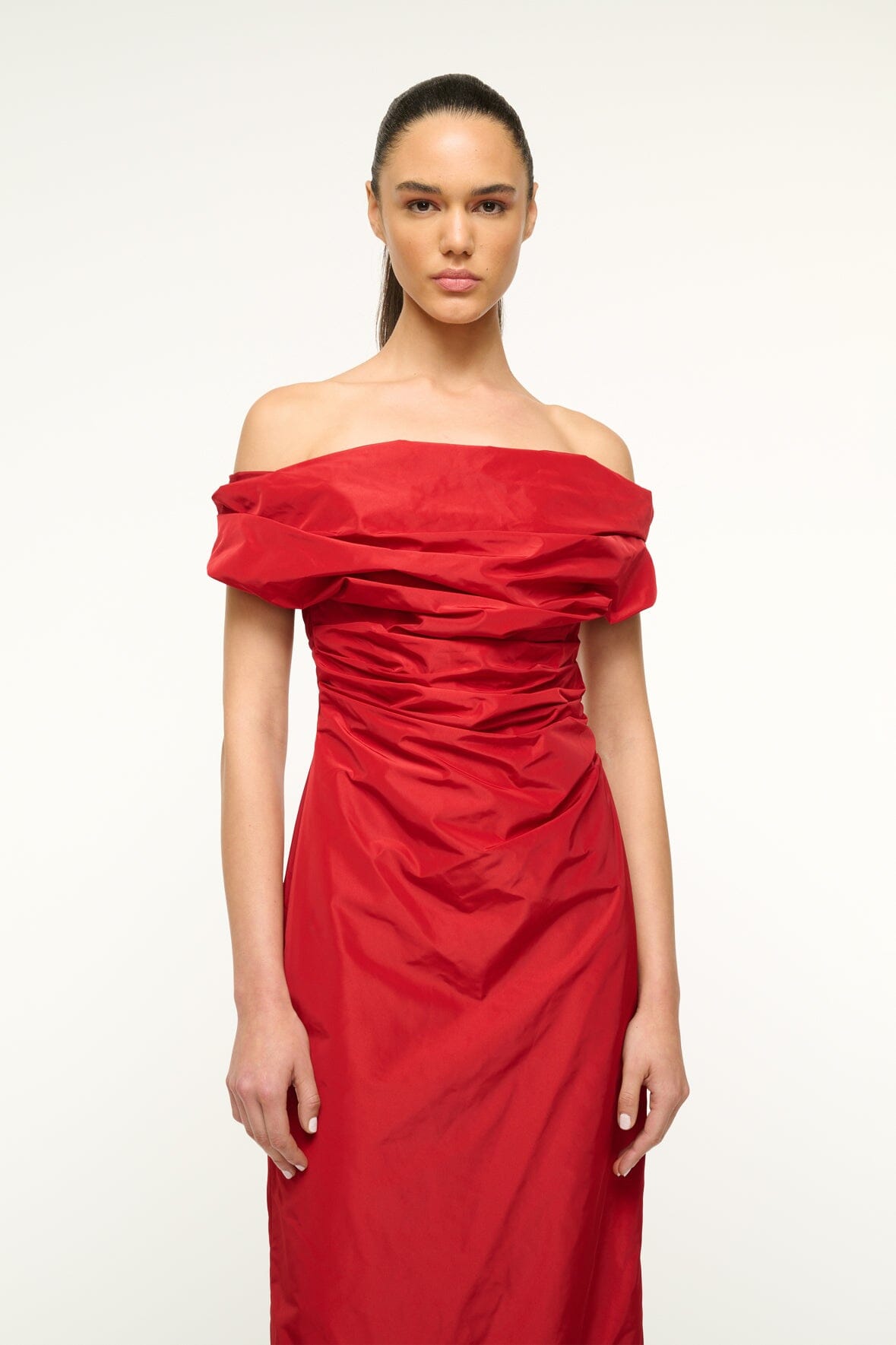 Image ANDREA DRESS | ROUGE 5 of 7 and Clicking this image will trigger a zoom pop-up