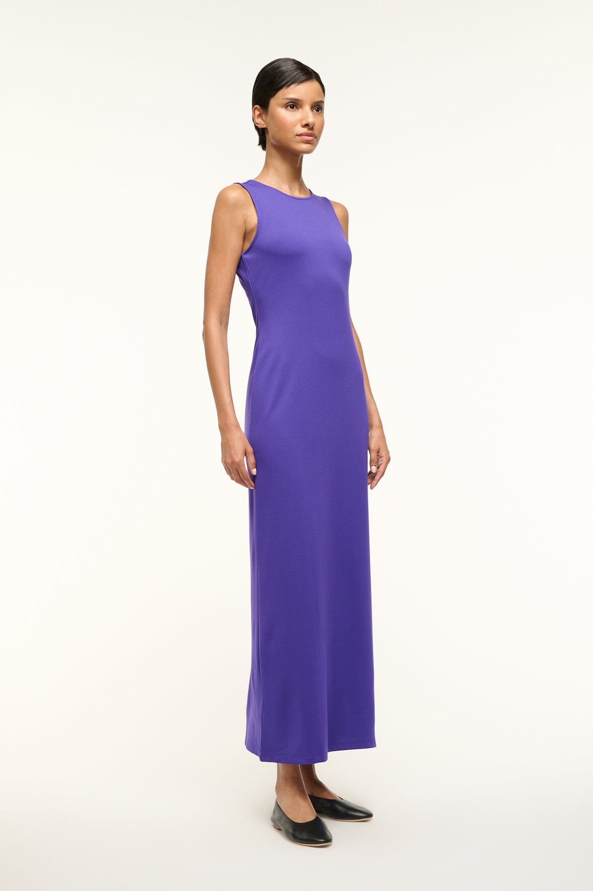 Image BARI DRESS | VIOLET 2 of 4 and Clicking this image will trigger a zoom pop-up