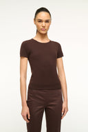 Image EASY CASHMERE TEE | DARK CHOCOLATE 1 of 4