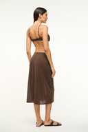 Image CHIARA COVERUP SKIRT | DARK CHOCOLATE 5 of 5